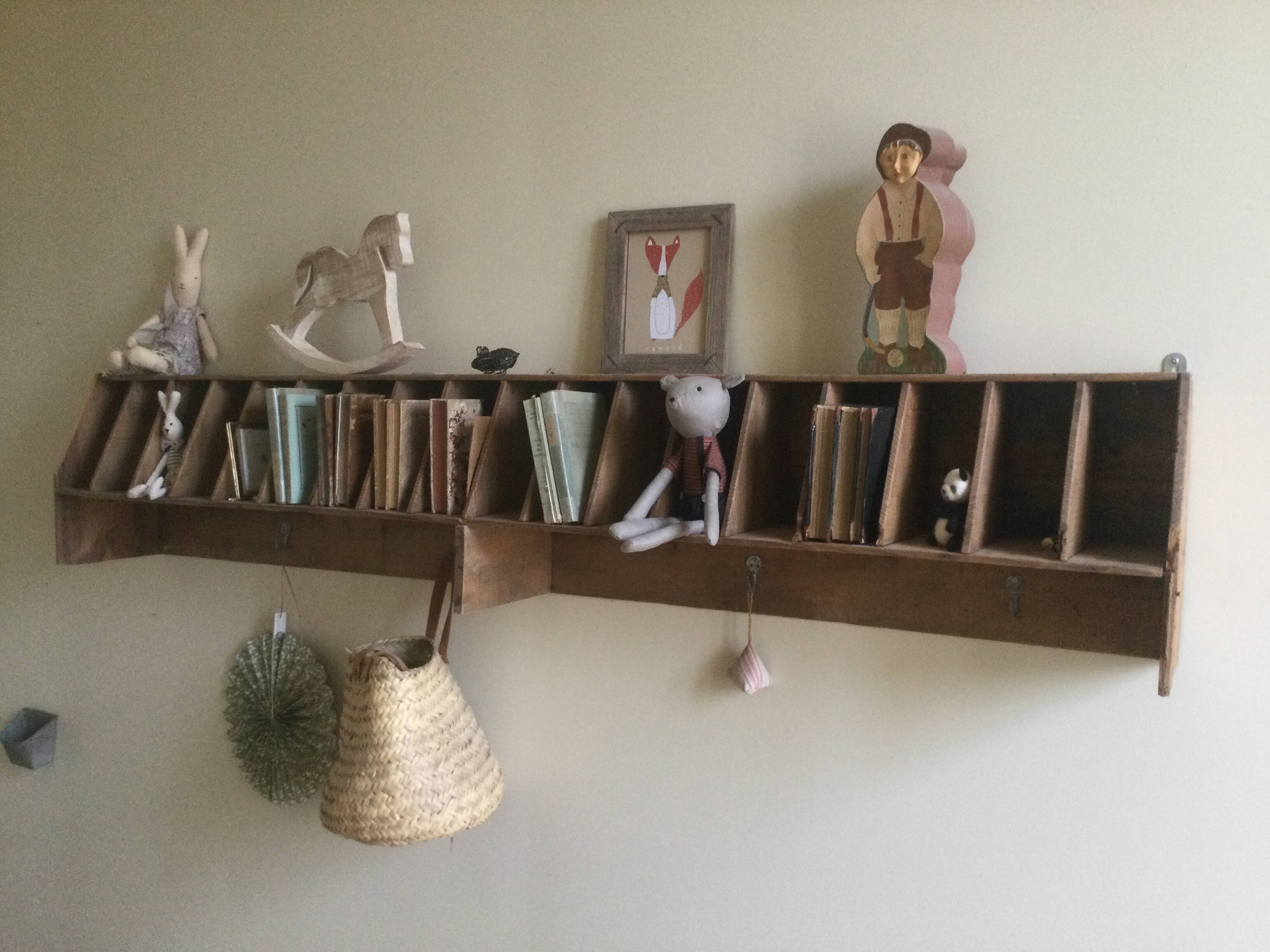 Large antique wall shelf