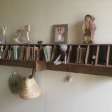 Large antique wall shelf