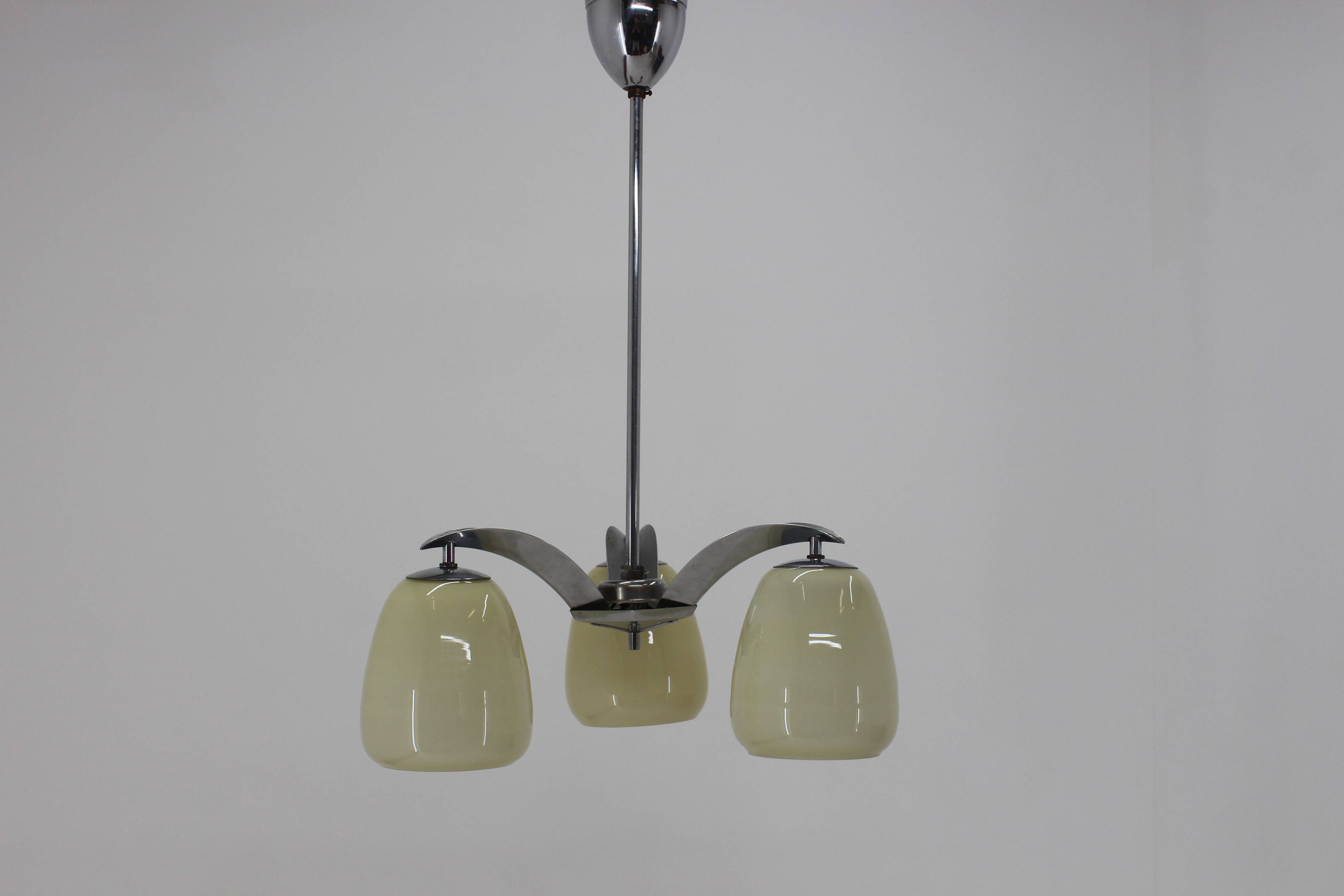 Village Silver chandelier Zukov 1950‘s