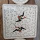 Dessous de plat et 2 dessous de bouteille Longwy modèle Chypre