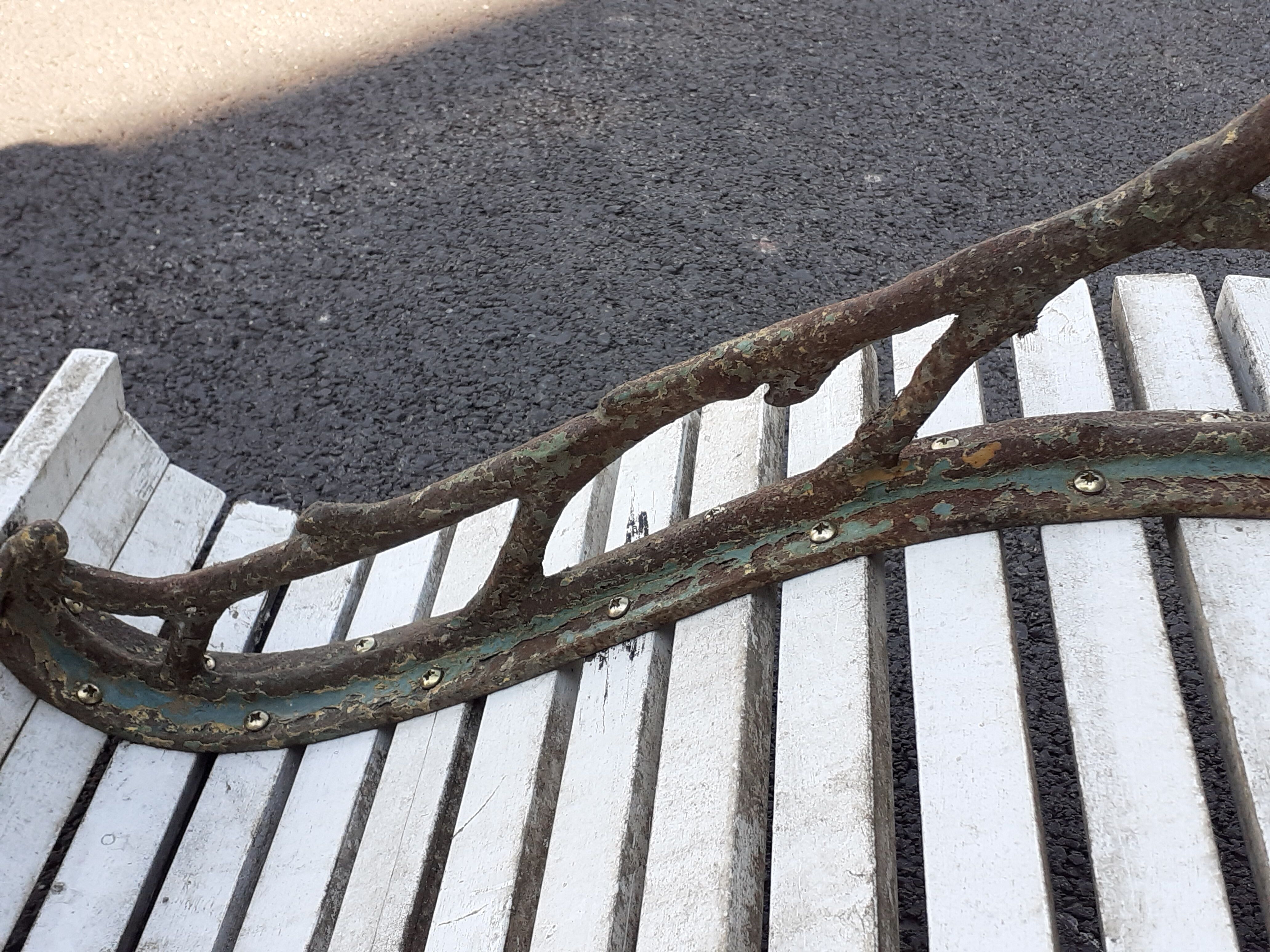 Banc de jardin avec pieds en  fonte