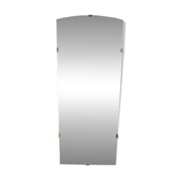 Classic 1950s mirror with brass elements