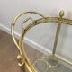 Oval Brass Rolling Table from Maison Baguès
