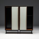 Modernist wardrobes by Willy Van Der Meeren for Tubax, Belgium, 1950s