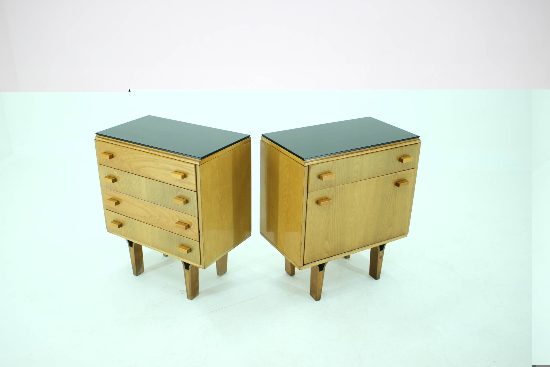 1960s Frantisek Mezulanik Pair of Chest of Drawers, Czechoslovakia