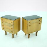 1960s Frantisek Mezulanik Pair of Chest of Drawers, Czechoslovakia