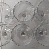 Set of 6 balloon stemmed glasses, 1960