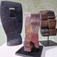 Patinated Cor Dam sculpture in fireclay, 1970s