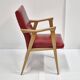 Fauteuil vintage pieds compas 1950