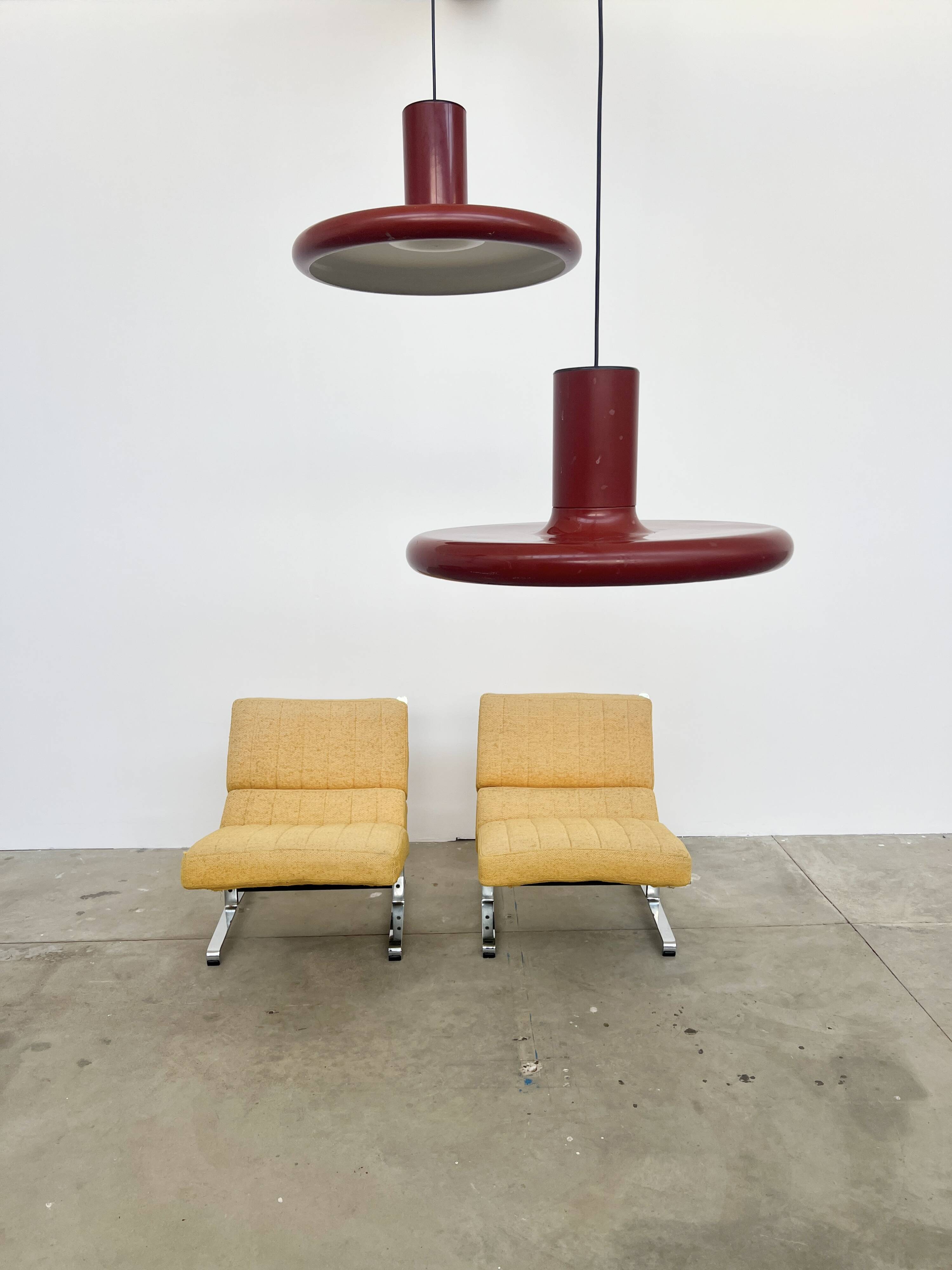 Lita dome suspension 58 vintage brick red
