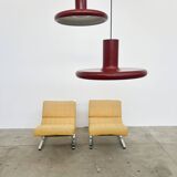 Suspension Lita dôme 58 vintage rouge brique