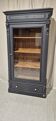 Glass display cabinet with drawer
