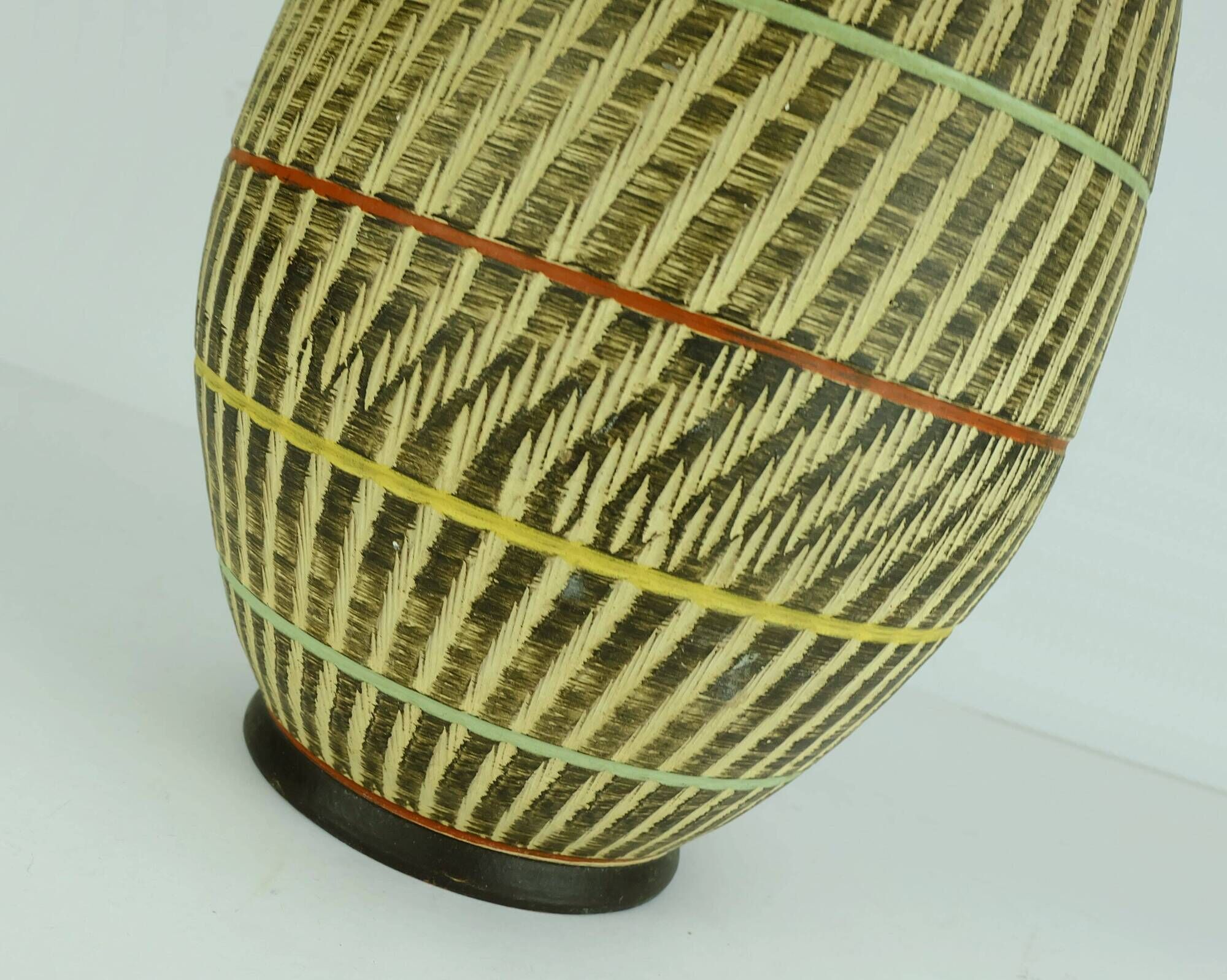 duemler & breiden 1950's mid century VASE floorvase model 32/35 sgraffito