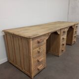 Double oak desk