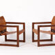 Pair of Ikea Diana Safari chairs by Karin Mobring 1970s