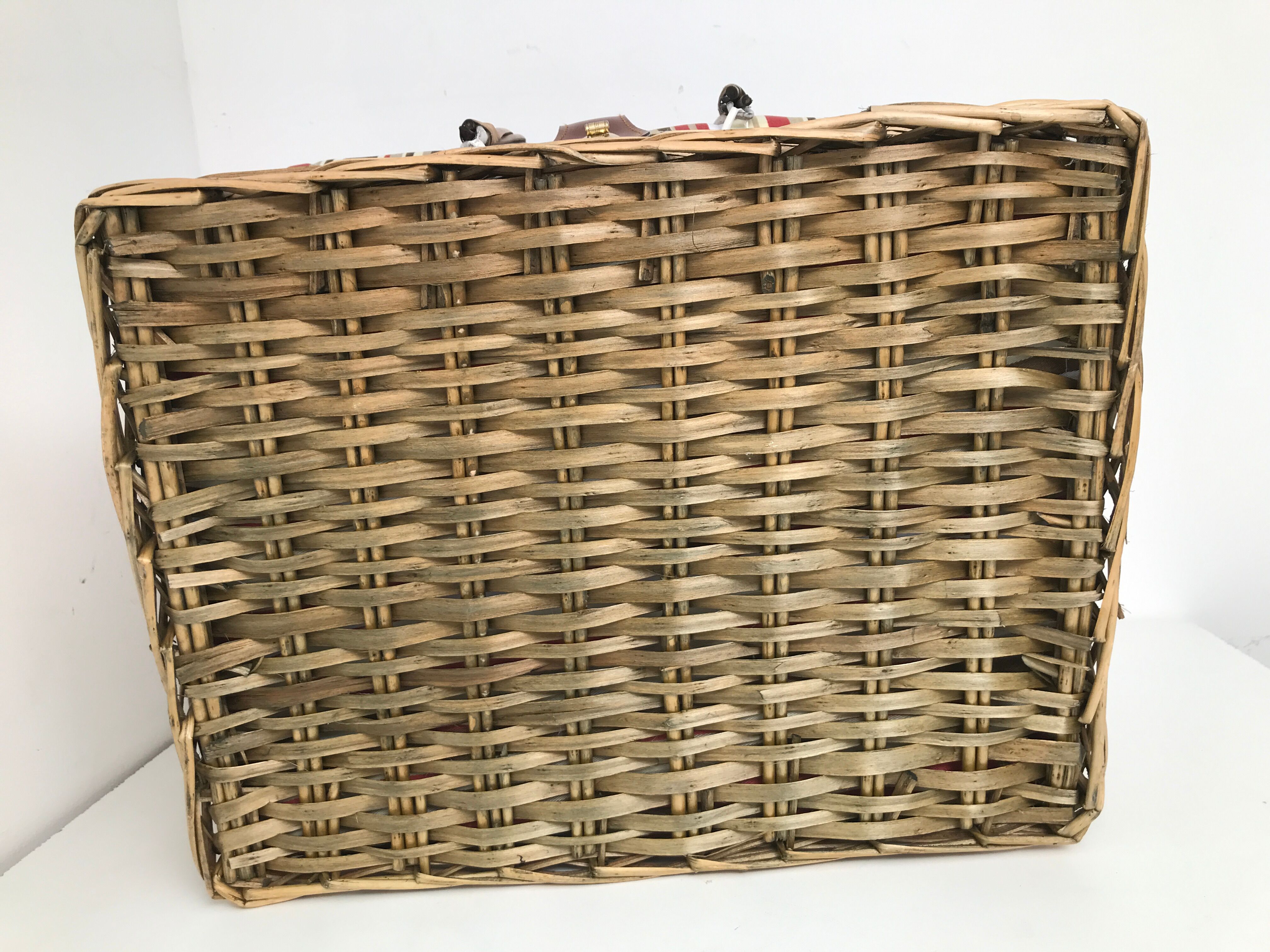 Vintage picnic basket
