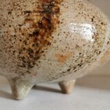 Vase tripode pique fleurs en grès, 1970