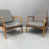 Fauteuils de style scandinave par Sedláček et Vyčítal pour Krasna Jizba, ensemble