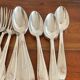 32 silver metal goldsmith table cutlery