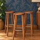 Set of 3 wooden bar stools