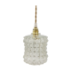 Vintage suspension in transparent diamond tip glass