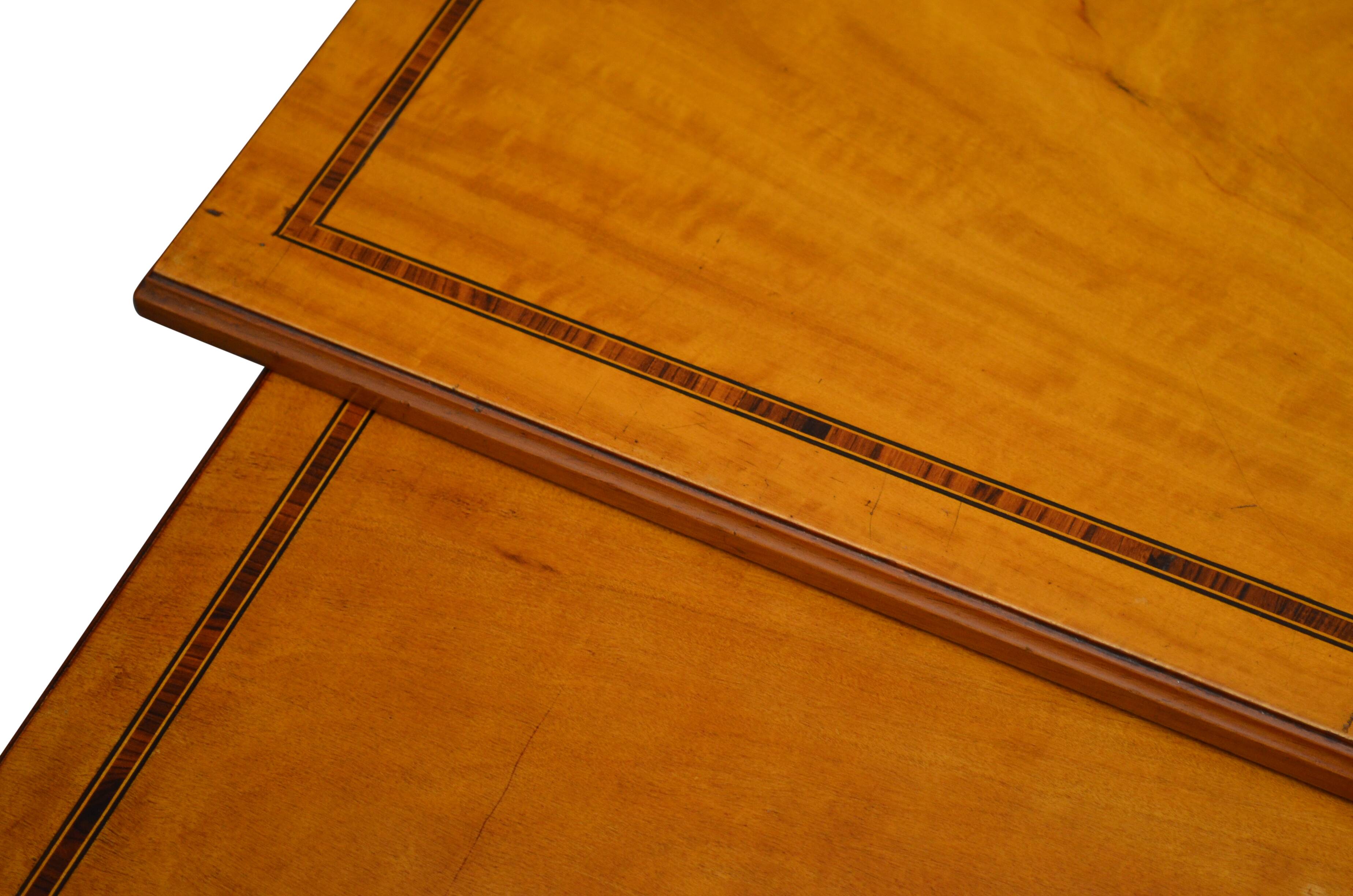 Edwardian satinwood quartetto nest of tables