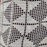 White cotton bed cover, Old crochet bed throw, white cotton bed cover
