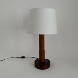 Art Deco turned wood lamp