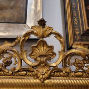 Espejo de pared Segundo Imperio, Madera tallada y dorada, Napoleon III, circa 1880 – France