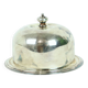 Silver Plated Butter Bowl Caviar Holder Maestri Italy Crystal