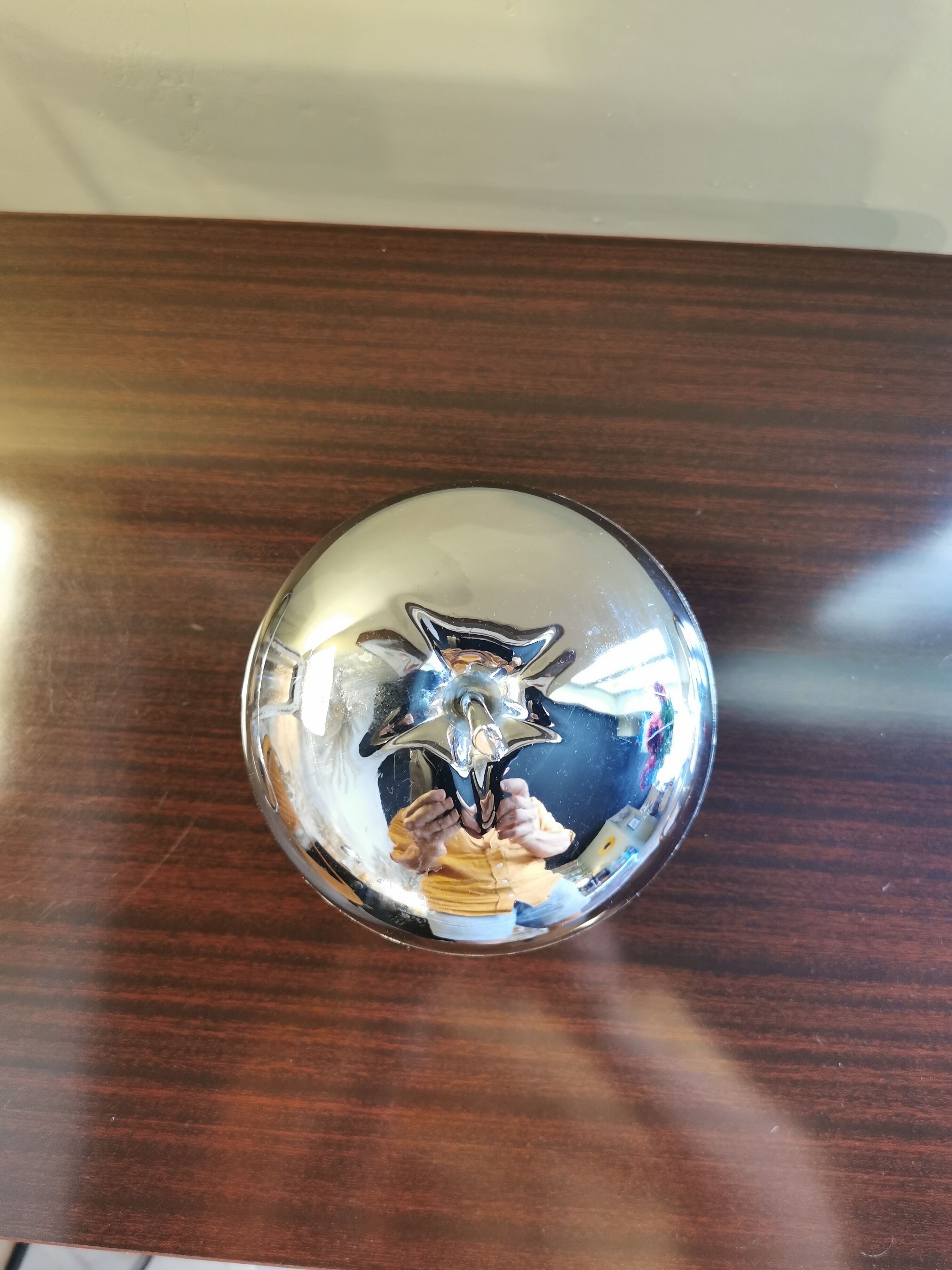 Vintage chrome apple ice bucket