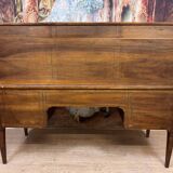 Bureau à cylindre de centre en noyer, époque Louis XVI