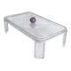 Superb coffee table in Altuglas and glass – signed by Marc Micoud, circa 1970.