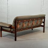 Jean Gillon Brazilian Jacarandá Wooden 3-Seat Sofa for Woodart, Brazil, 60s