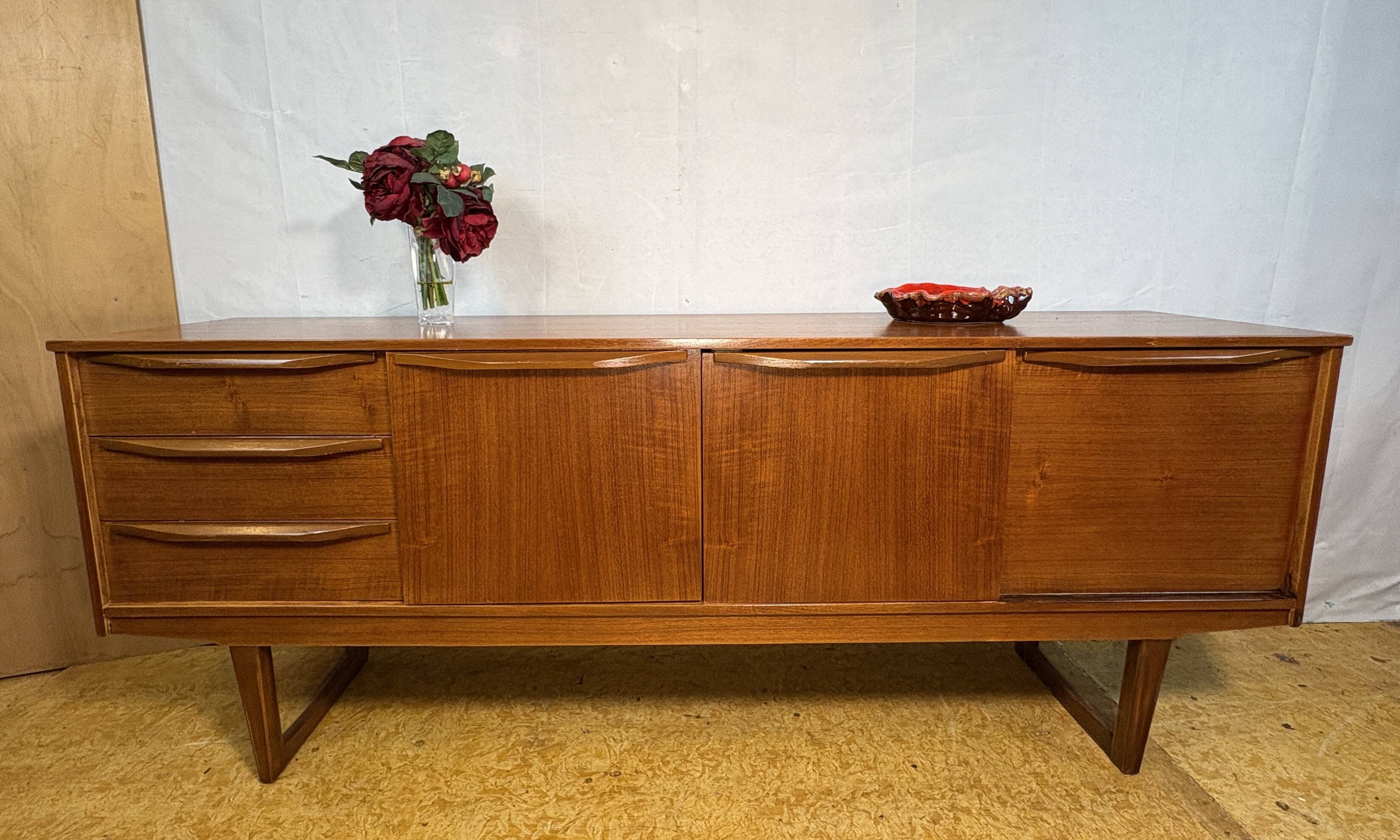 Stonehill Mid Century RetroTeak Sideboard British Design Icon ScandinavianD