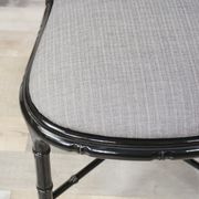 Lot of 4 Italian design chairs 70s - 80s in black laqué wood