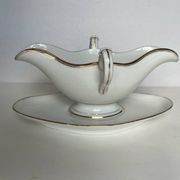 Saucière ancienne en porcelaine de Paris