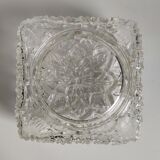 Flower-shaped glass ceiling lamp