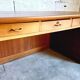 Bureau de direction vintage en bois et teck années 50/60
