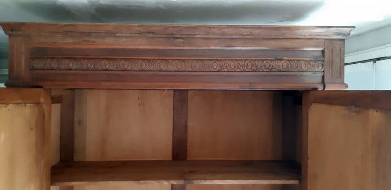 Vintage Parisian glass cabinet.