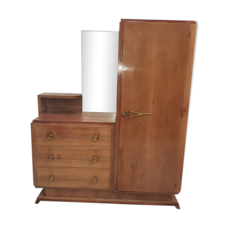 Commode armoire asymétrique Art Deco années 50 vintage