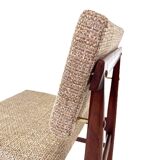 4 vintage teak dining chairs model "Uppsula" by Louis van Teeffelen for Wéb