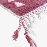 Raspberry Pink Berber Rug - 278 x 196 cm