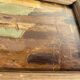 Orientalist oil, wooden and glass frame