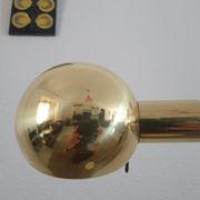 Lampadaire Métalarte en métal doré années 80