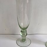 Bubbled glass flutes Montauroux