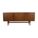Teak enfilade with 2 tambour doors