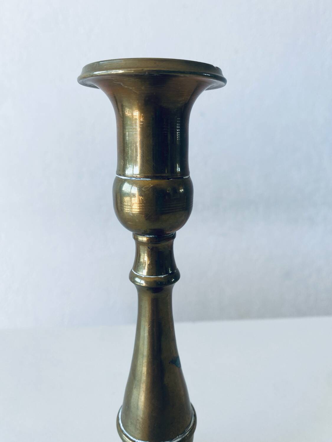 Classic brass candle holder