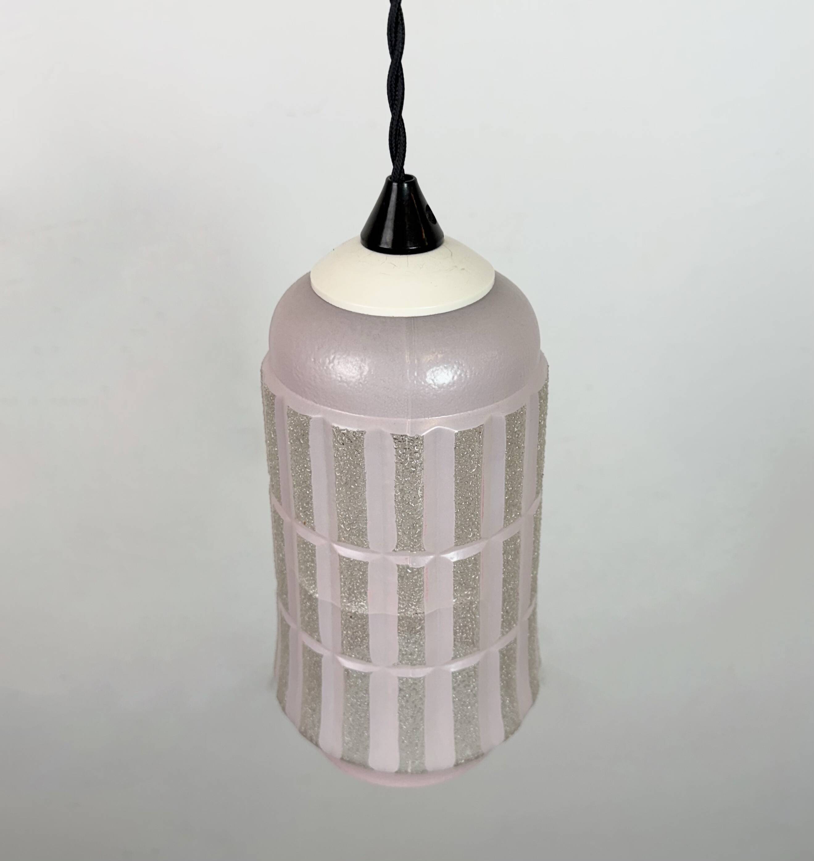 Vintage Glass Ceiling Light, 1970s
