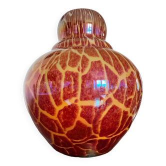 Vase verre irisé Art Déco, Allemagne
